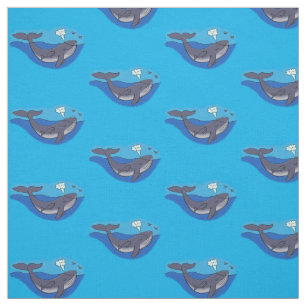 Tela Personalizado caprichoso de ballenas y terneros