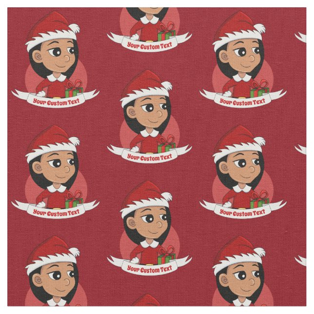 tela personalizado chica navidades (De cerca)