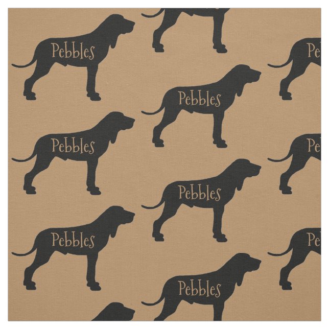 Tela Personalizado Coonhound Dog Fabric (Retal)