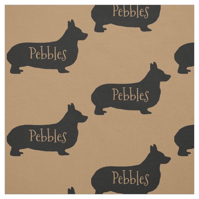 Tela Personalizado Corgi Dog Fabric (Retal)