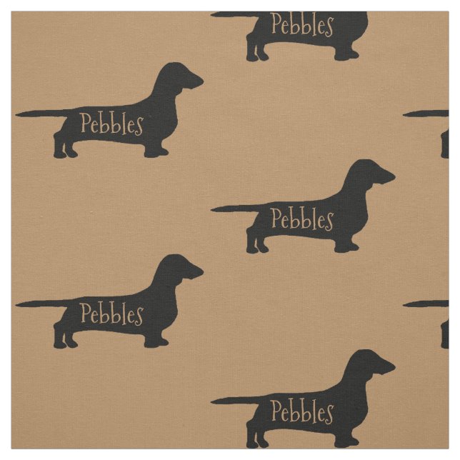 Tela Personalizado Dachshund Dog Fabric (Retal)