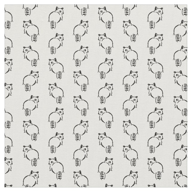 Tela PERSONALIZADO de arte animal de mapache (De cerca)