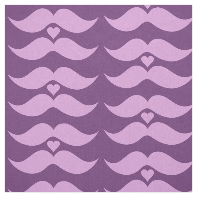 Tela personalizado de bigotes rosados (Retal)