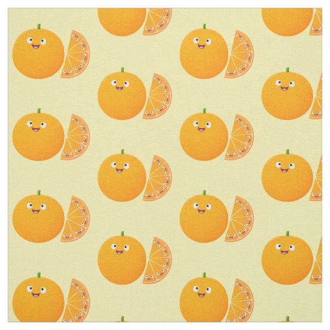 Tela Personalizado de cítricos de feliz naranja (Retal)