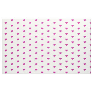 Tela Personalizado de corazones rosados Poliéster Tejid