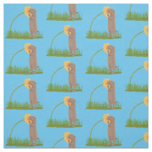 Tela Personalizado de flor de esnifado de perro de prad