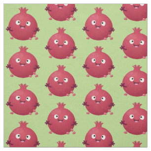 Tela Personalizado de frutas pomegranadas alegres