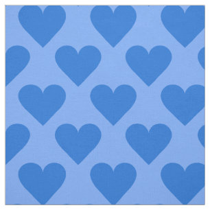 tela personalizado de los corazones azules