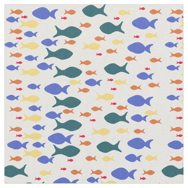 Tela Personalizado de los pescados Algodón confitado (5 (De cerca)
