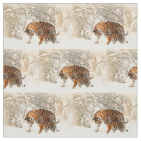 tela personalizado de los tigres de invierno