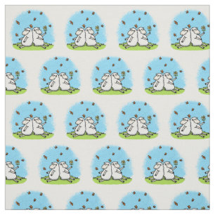 Tela Personalizado de ovejas y mariposas