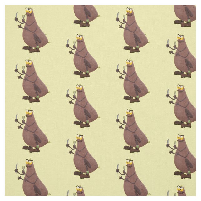 Tela Personalizado de pulgas fea hambrienta (Retal)