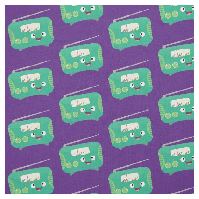 Tela Personalizado de radio retro alegre y gracioso (Retal)