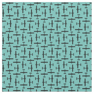 Tela PERSONALIZADO de silueta de avión virgen disperso