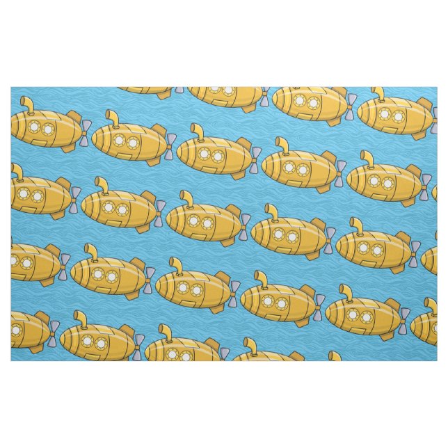 Tela Personalizado de submarino amarillo ("Cuarto gordo" (fat quarter))