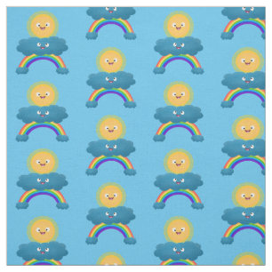 Tela Personalizado del arco iris de la nube de sol feli