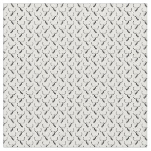 Tela PERSONALIZADO del patrón occidental del cráneo a