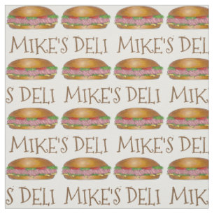 Tela Personalizado Deli Restaurant Sub Hoagie Ham Sandw