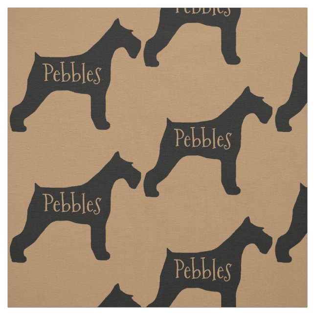Tela Personalizado Giant Schnauzer Dog Fabric (Retal)