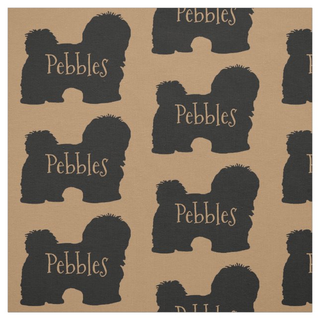 Tela Personalizado Havanese Dog Fabric (Retal)