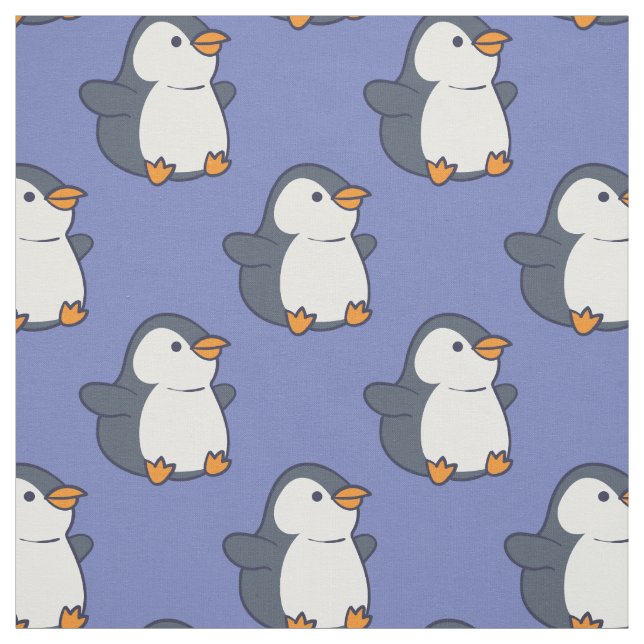 Tela Personalizado Infantil Cute Penguin (Retal)