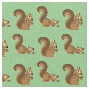 Tela Personalizado Infantil de Cute Squirrels