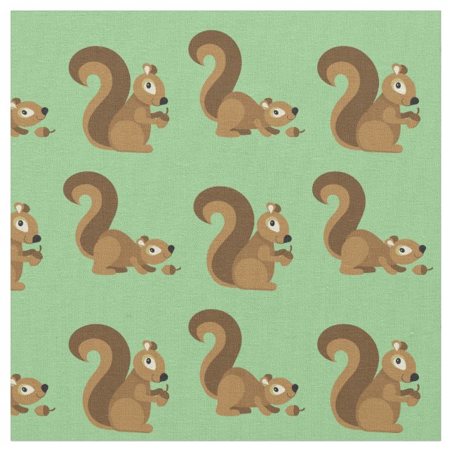 Tela Personalizado Infantil de Cute Squirrels (De cerca)
