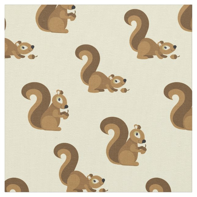 Tela Personalizado Infantil de Cute Squirrels (De cerca)