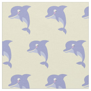 Tela Personalizado Infantil de Delfines Cute