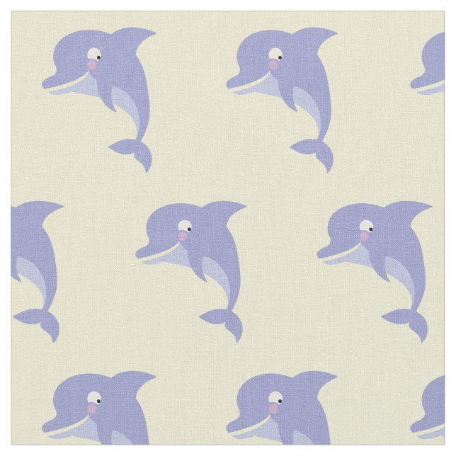 Tela Personalizado Infantil de Delfines Cute (De cerca)