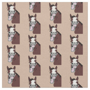 Tela Personalizado Laughing Horse Funny Animal Art