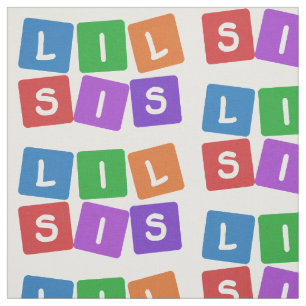 tela personalizado Little Sis