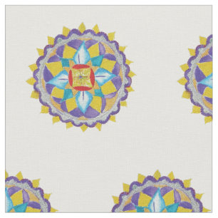 Tela Personalizado Mandala Algodón compuesto (56" de an