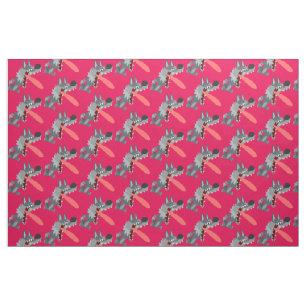 Tela Personalizado muy emocionado Wolf Fabric