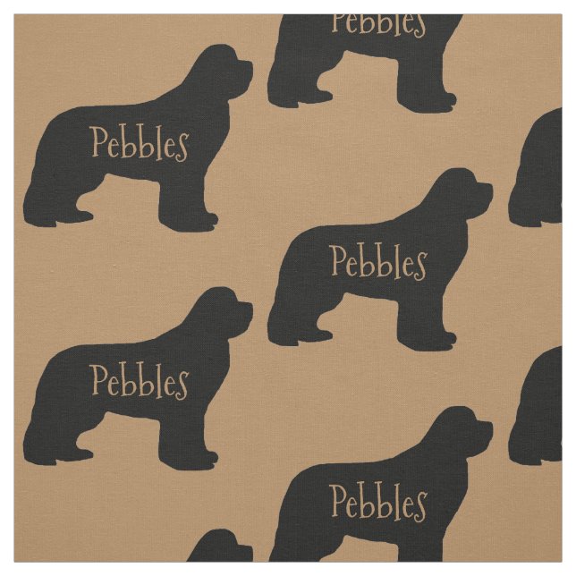Tela Personalizado Newfoundland Dog Fabric (Retal)