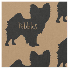 Tela Personalizado Papillon Dog Fabric