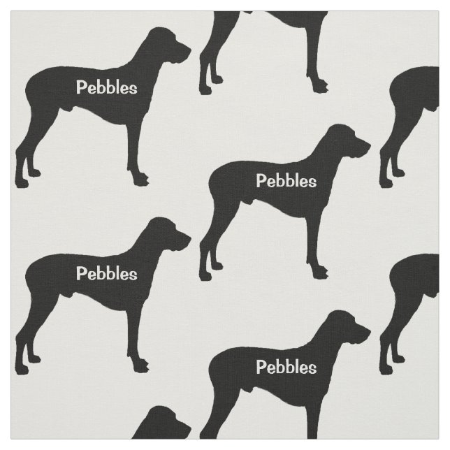 Tela Personalizado Rhodesian Ridgeback Perro Silhouette (Retal)