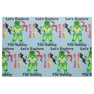 Tela Personalizado Robot Boy Alien Blast