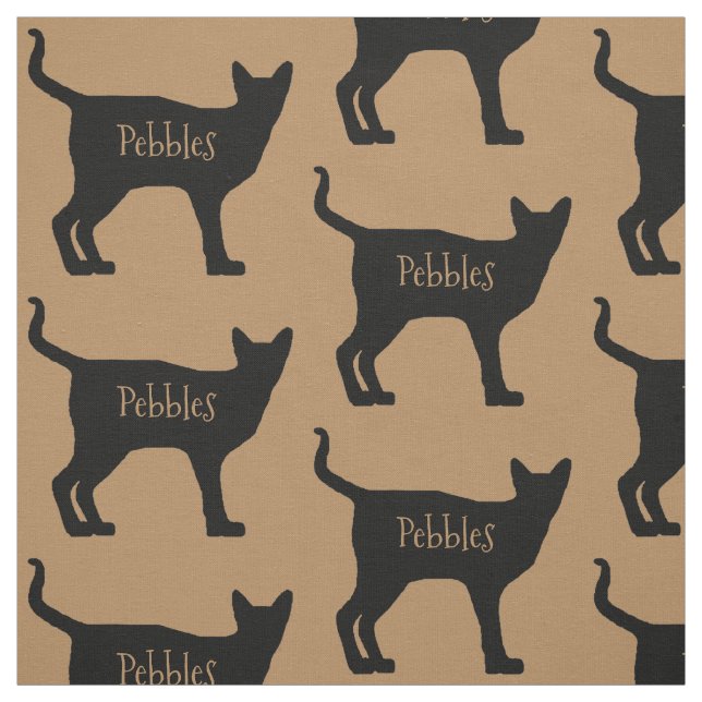 Tela Personalizado Siamese Cat Fabric (Retal)