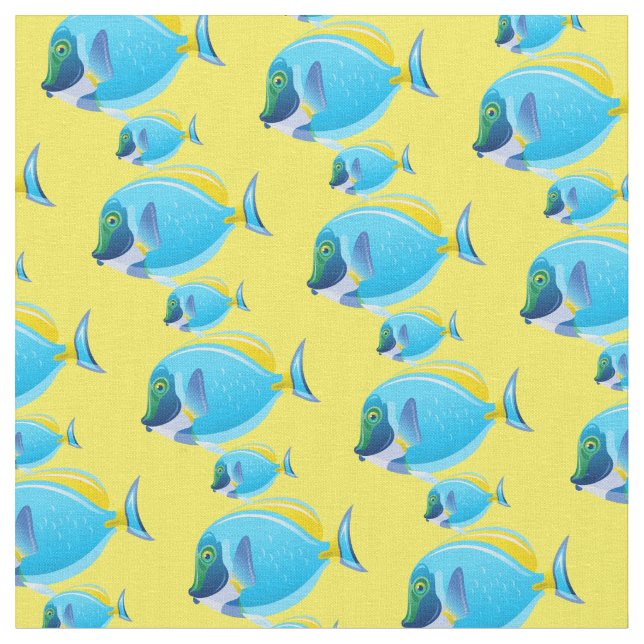 Tela Personalizado Tejido-Pescado Tropical (De cerca)