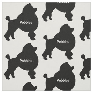Tela Personalizado Toy Poodle Dog Silhouette