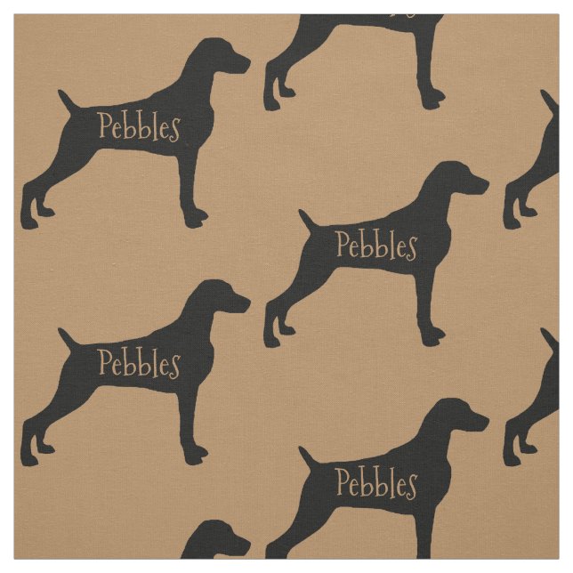 Tela Personalizado Weimaraner Dog Fabric (Retal)
