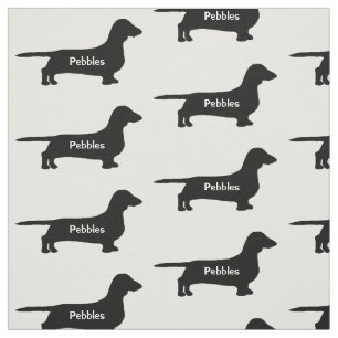 Tela Personalizado Weiner Dog Silhouette