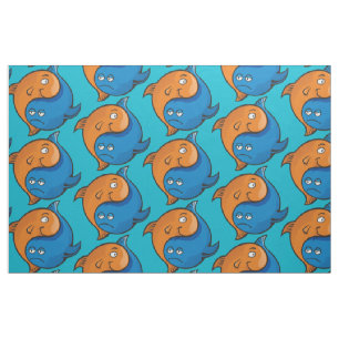 Tela Personalizado Yin Yang Fish