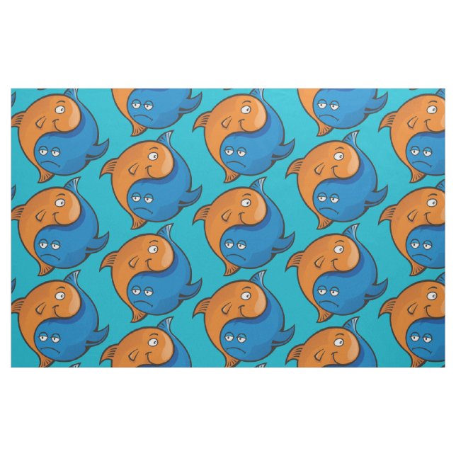 Tela Personalizado Yin Yang Fish ("Cuarto gordo" (fat quarter))