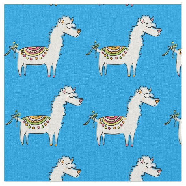 Tela Personalizados de Cute Llama (De cerca)