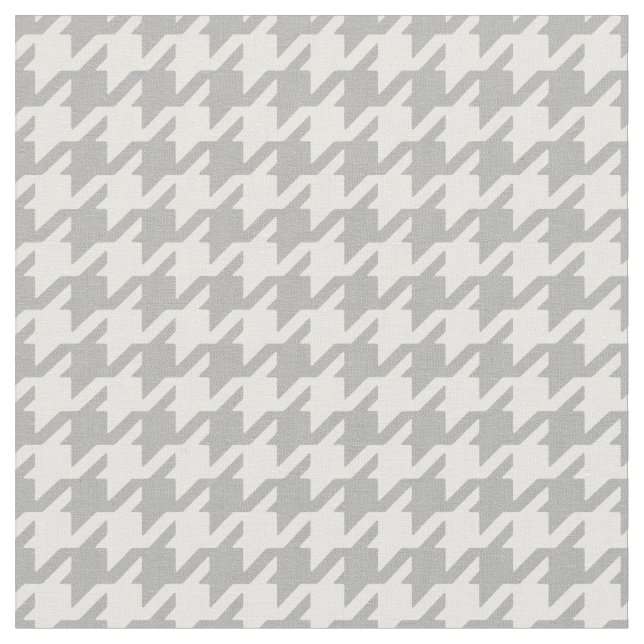 Tela Personalizar tu propio patrón gris blanco de galga (De cerca)
