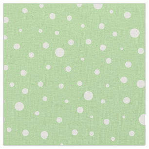 Tela Personalizar tus propios puntos de polka blanca en
