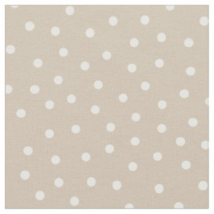 Tela Personalizar tus propios puntos de polka blanca en