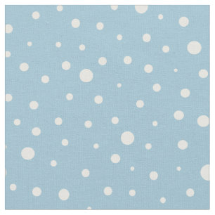 Tela Personalizar tus propios puntos de polka blanca en